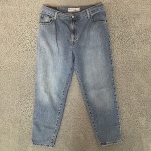 Levi's 550 Relaxed Tapered Womens Jeans Blue Size 16 S Denim Cotton Blend